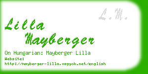 lilla mayberger business card